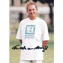 Autogramm Schwimmen | Franziska VAN ALMSICK | 1990er (Portrait Color HEK) OS-Silber