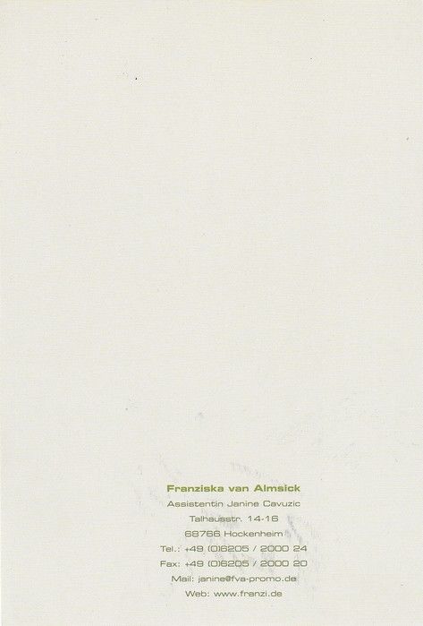 Autogramm Schwimmen | Franziska VAN ALMSICK | 2010er (Portrait Color) OS-Silber