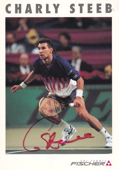 Autogramm Tennis | Carl-Uwe STEEB | 1990er (Spielszene Color) Fischer