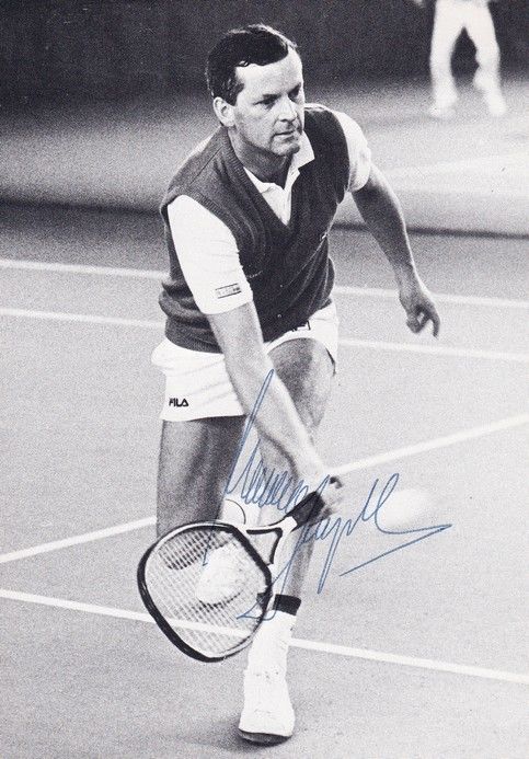 Autogramm Tennis | Wilhelm BUNGERT | 1980er (Spielszene SW)