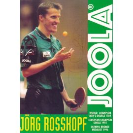 Autogramm Tischtennis | Jörg ROSSKOPF | 1990er (Spielszene Color) Joola 2