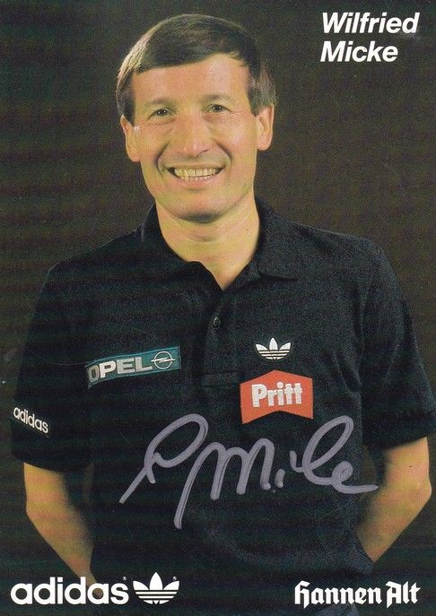 Autogramm Tischtennis | Wilfried MICKE | 1990er (Portrait Color) Adidas