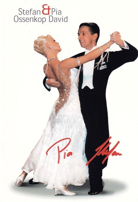 Autogramme Tanzen | Pia DAVID + Stefan OSSENKOP | 2000er Druck (Tanzszene Color)