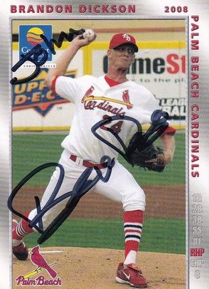 Autogramm Baseball | Palm Beach Cardinals | 2008 | Brandon DICKSON