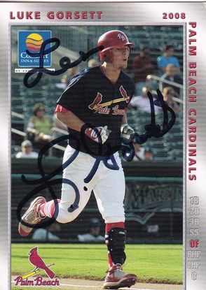 Autogramm Baseball | Palm Beach Cardinals | 2008 | Luke GORSETT
