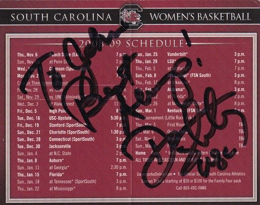 Autogramm Basketball (USA) | South Carolina | 2008 | Demetress ADAMS