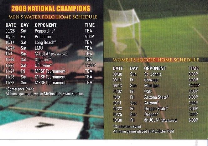 Autogramm Sport (USA) | Pete Carnell ? | 2009 (USC Fall Schedules)