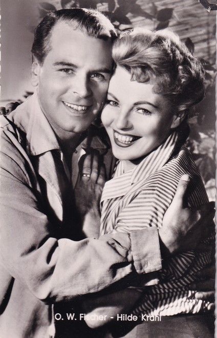 Filmpostkarte | Hilde KRAHL + O. W. FISCHER | 1956 "Mein Vater Der Schauspieler" (Kolibri 2526)