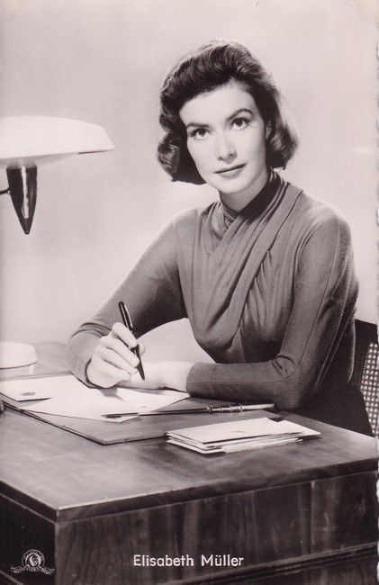 Filmpostkarte | Elisabeth MÜLLER | 1956 "Die Macht Und Ihr Preis" (Kolibri 2594)