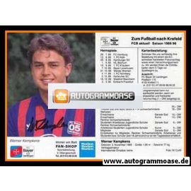 Autogramm Fussball | KFC Uerdingen 05 | 1989 | Werner KEMPKENS