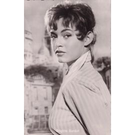 Filmpostkarte (Frankreich) | Brigitte BARDOT | 1950er (Portrait SW) Kolibri 2521
