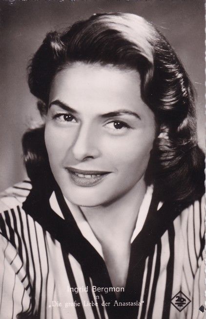Filmpostkarte (Schweden) | Ingrid BERGMAN | 1956 "Anastasia" (Kolibri 2536)