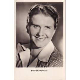 Filmpostkarte | Erika DUNKELMANN | 1950er (Portrait SW) VEB 608/55