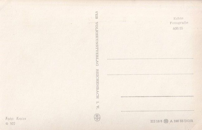 Filmpostkarte | Erika DUNKELMANN | 1950er (Portrait SW) VEB 608/55