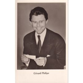 Filmpostkarte (Frankreich) | Gerard PHILIPE | 1950er (Portrait SW) VEB 588/55