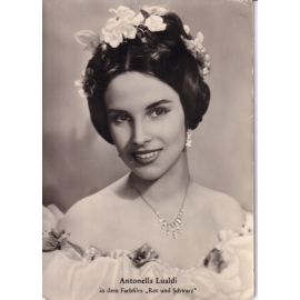 Filmpostkarte (Italien) | Antonella LUALDI | 1954 "Rot Und Schwarz" (VEB)