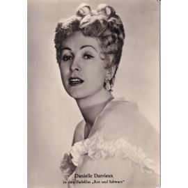 Filmpostkarte (Frankreich) | Danielle DARRIEUX | 1954 "Rot Und Schwarz" (VEB)