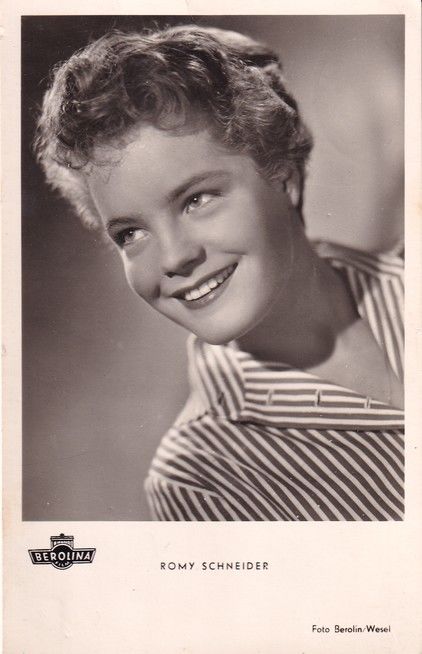 Filmpostkarte | Romy SCHNEIDER | 1950er (Portrait SW) KuB U975