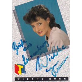 Autogramm TV | RTL | Wiebke HUNN | 1980er (Portrait Color)