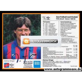 Autogramm Fussball | KFC Uerdingen 05 | 1989 | Dietmar KLINGER