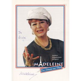Autogramm Schlager | MADELEINE | 1990er (Portrait Color) Stimme Aus Paris