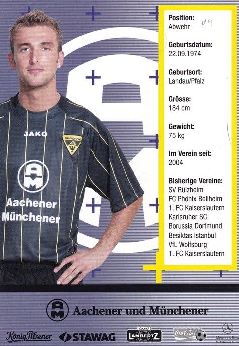 Autogramm Fussball | Alemannia Aachen | 2004 | Thomas HENGEN