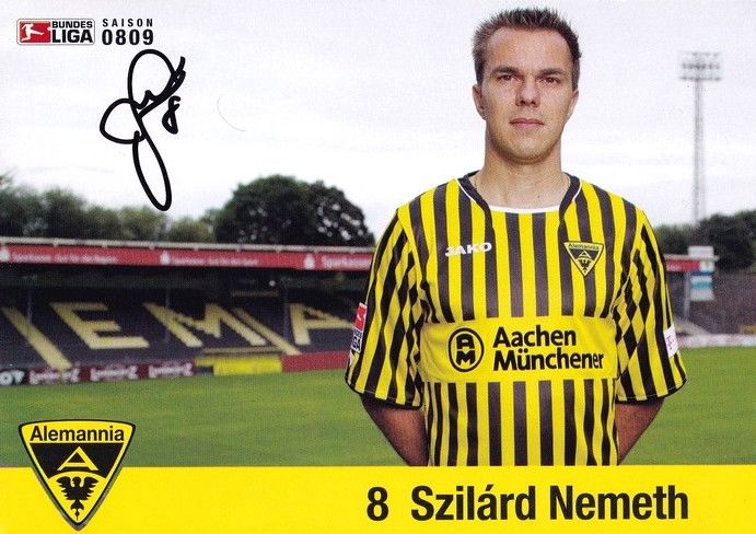 Autogramm Fussball | Alemannia Aachen | 2008 | Szilard NEMETH