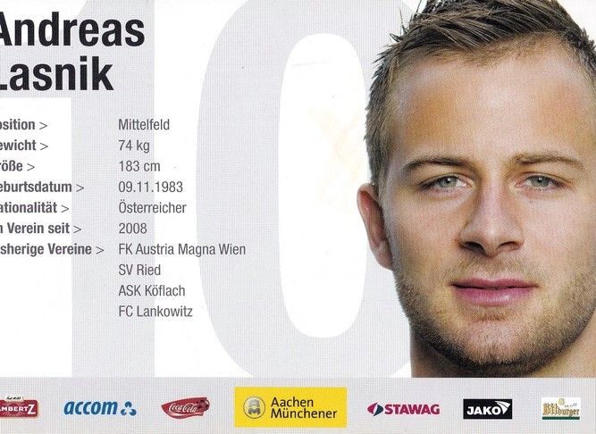 Autogramm Fussball | Alemannia Aachen | 2008 | Andreas LASNIK