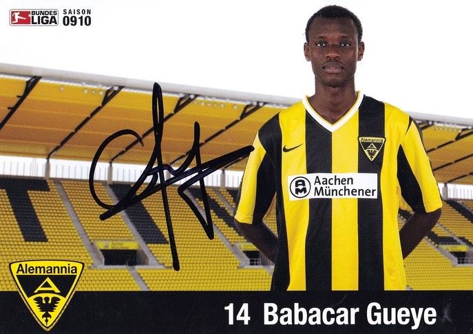 Autogramm Fussball | Alemannia Aachen | 2009 | Babacar GUEYE