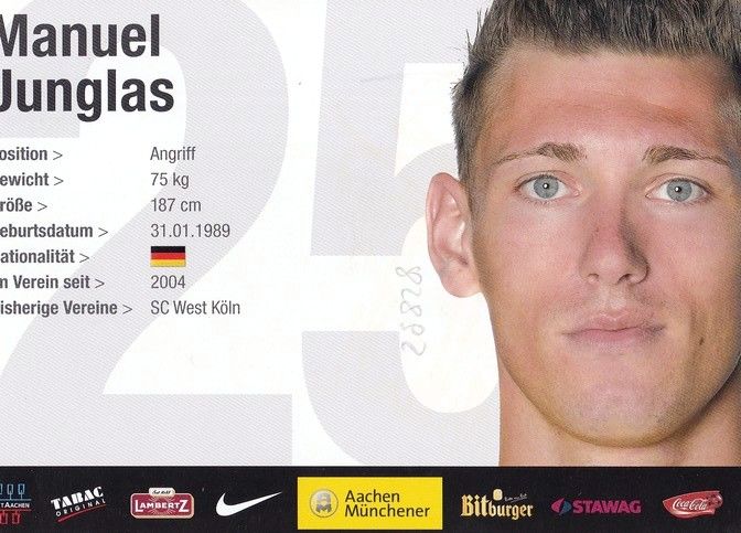 Autogramm Fussball | Alemannia Aachen | 2009 | Manuel JUNGLAS