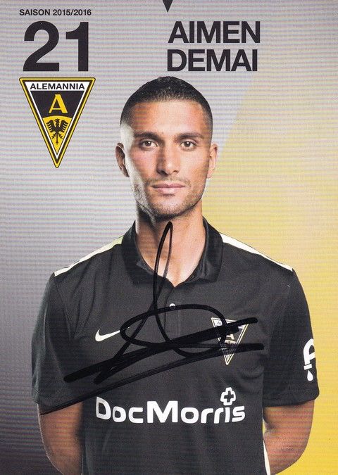 Autogramm Fussball | Alemannia Aachen | 2015 | Aimen DEMAI