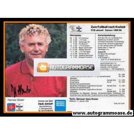 Autogramm Fussball | KFC Uerdingen 05 | 1989 | Hennes STRATER