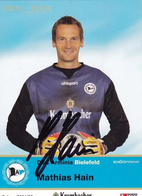 Autogramm Fussball | DSC Arminia Bielefeld | 2004 | Mathias HAIN