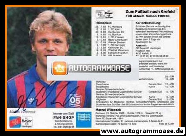 Autogramm Fussball | KFC Uerdingen 05 | 1989 | Marcel WITECZEK