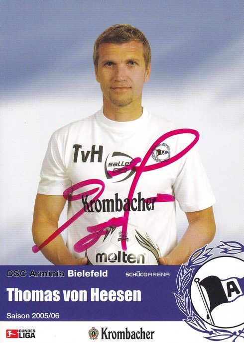 Autogramm Fussball | DSC Arminia Bielefeld | 2005 | Thomas VON HEESEN