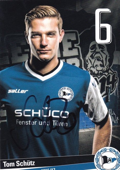 Autogramm Fussball | DSC Arminia Bielefeld | 2016 | Tom SCHÜTZ