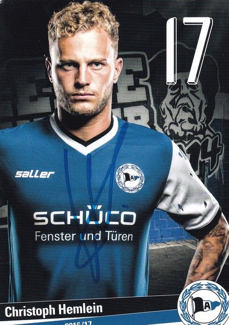 Autogramm Fussball | DSC Arminia Bielefeld | 2016 | Christoph HEMLEIN