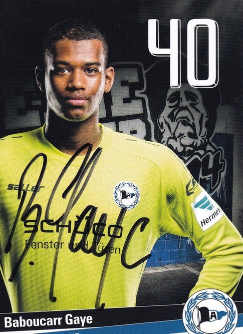 Autogramm Fussball | DSC Arminia Bielefeld | 2016 | Baboucarr GAYE