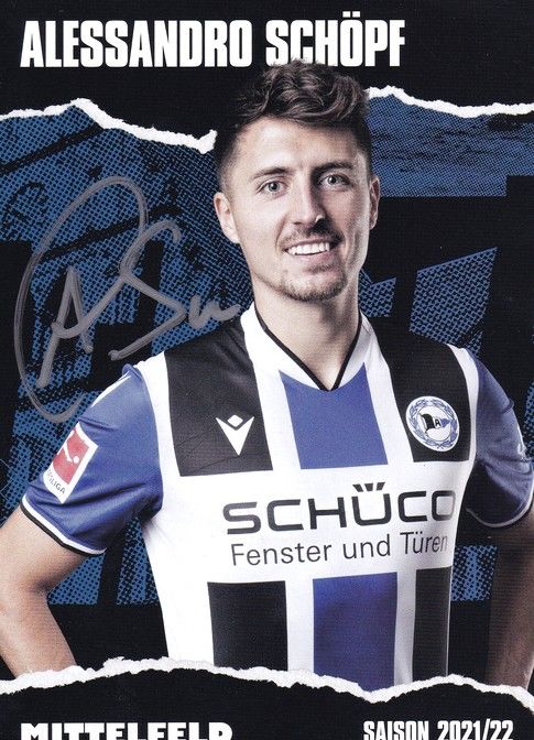 Autogramm Fussball | DSC Arminia Bielefeld | 2021 | Alessandro SCHÖPF