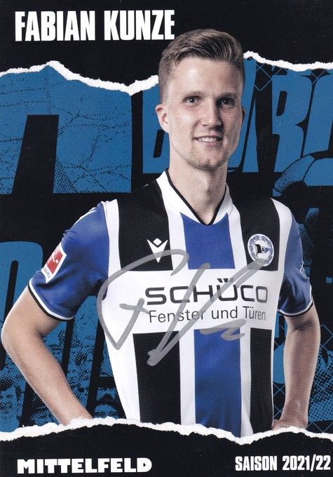 Autogramm Fussball | DSC Arminia Bielefeld | 2021 | Fabian KUNZE