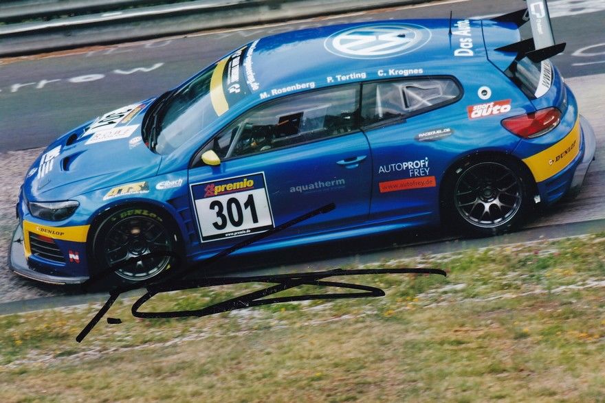 Autogramm Tourenwagen | Peter TERTING | 2011 Foto (Rennszene Color VW Golf GT24)