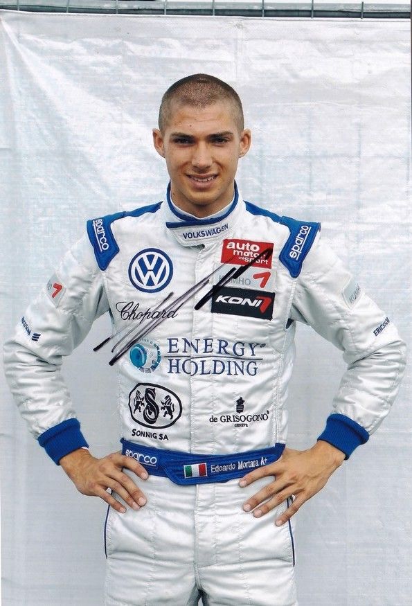 Autogramm Tourenwagen | Edoardo MORTARA | 2010 Foto (Portrait Color VW)