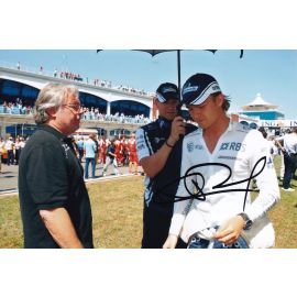 Autogramm Formel 1 | Nico ROSBERG | 2009 Foto (Portrait Color GP Türkei mit Keke)