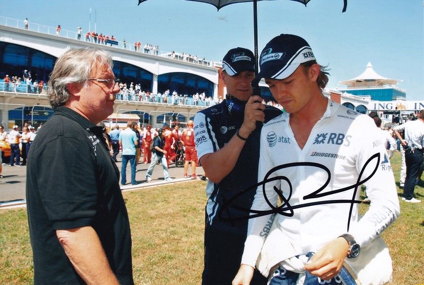 Autogramm Formel 1 | Nico ROSBERG | 2009 Foto (Portrait Color GP Türkei mit Keke)