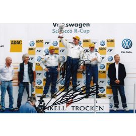 Autogramm Formel 1 | Johnny HERBERT | 2010 Foto (Siegerehrung Color Scirocco R-Cup)