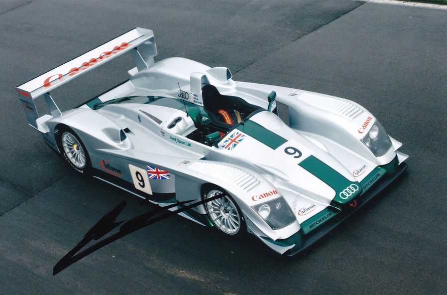 Autogramm Formel 1 | Mika SALO | 2003 Foto (Rennszene Color Audi R8 Le Mans)