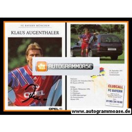 Autogramm Fussball | FC Bayern M&uuml;nchen | 1994 | Klaus AUGENTHALER