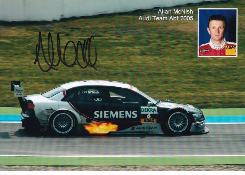 Autogramm Formel 1 | Allan McNISH | 2005 Foto (Collage Color Audi Team Abt)