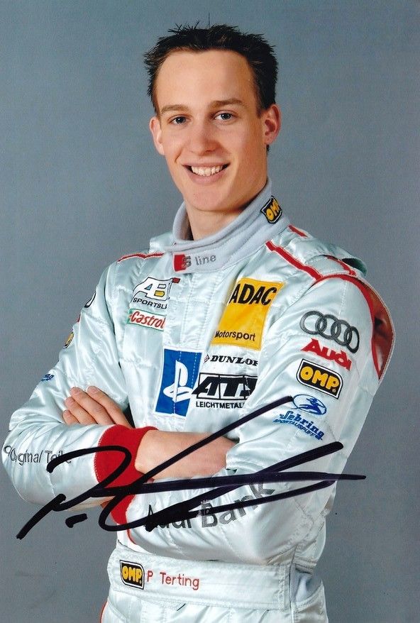 Autogramm Tourenwagen | Peter TERTING | 2008 Foto (Portrait Color Audi)