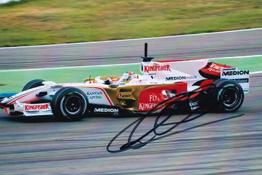 Autogramm Formel 1 | Adrian SUTIL | 2009 Foto (Rennszene Color Force India) 3